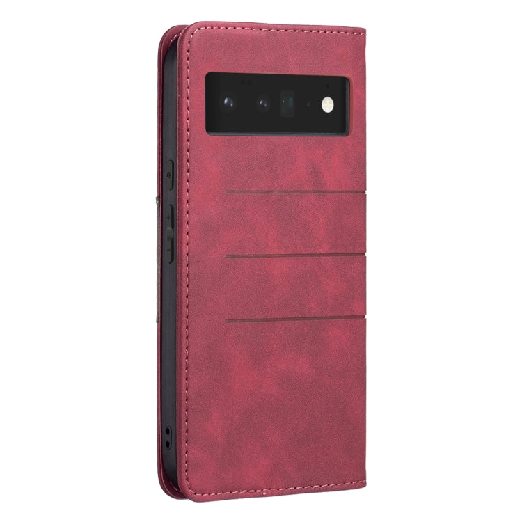 For Google Pixel 6 Pro Magnetic Splicing Leather Phone Case