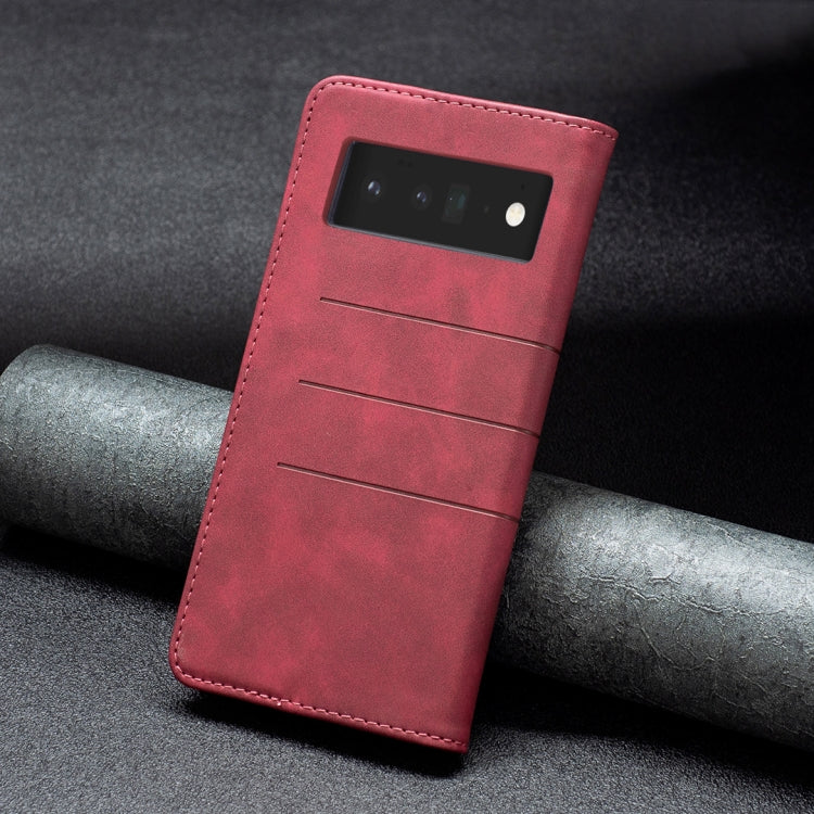 For Google Pixel 6 Pro Magnetic Splicing Leather Phone Case
