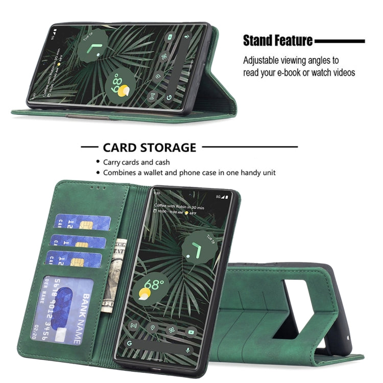 For Google Pixel 6 Pro Magnetic Splicing Leather Phone Case