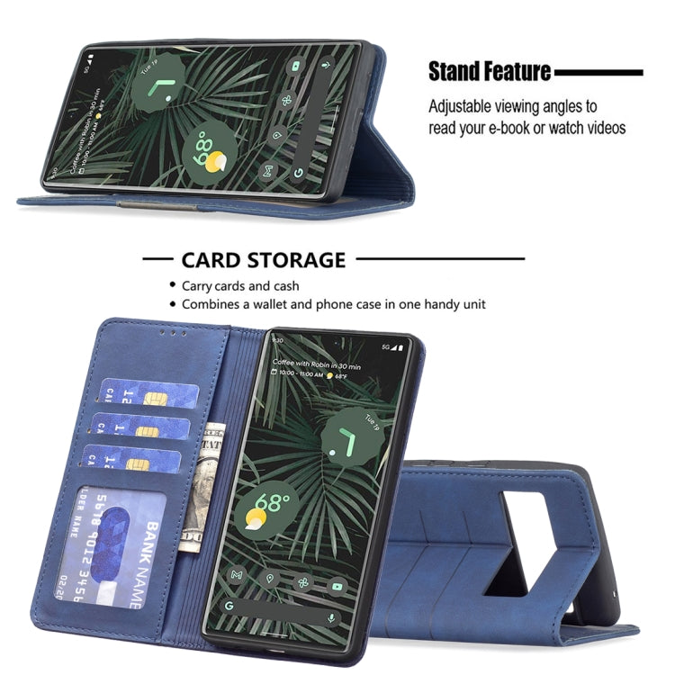 For Google Pixel 6 Pro Magnetic Splicing Leather Phone Case
