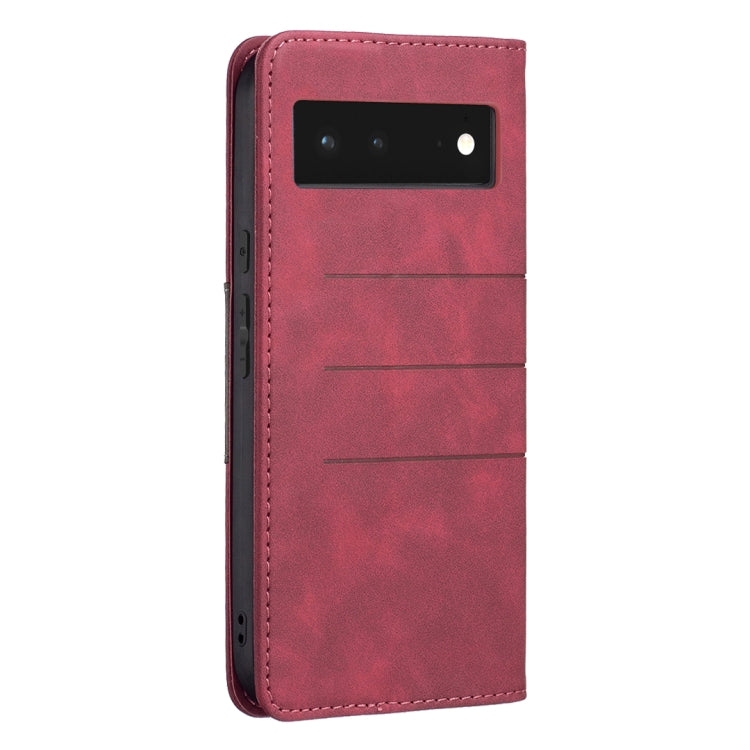 For Google Pixel 6 Magnetic Splicing Leather Phone Case