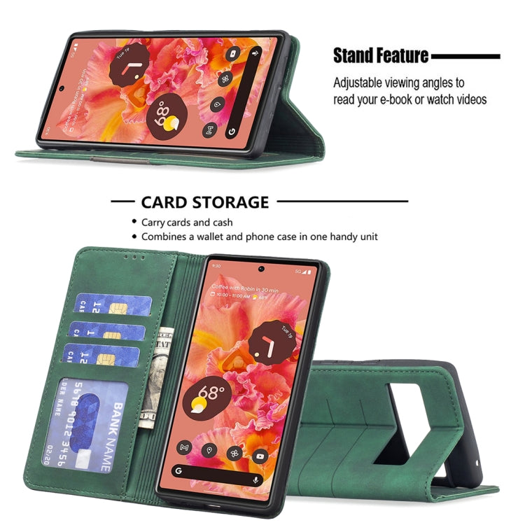 For Google Pixel 6 Magnetic Splicing Leather Phone Case