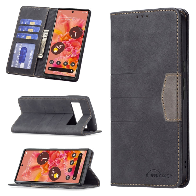 For Google Pixel 6 Magnetic Splicing Leather Phone Case