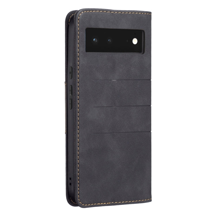 For Google Pixel 6 Magnetic Splicing Leather Phone Case