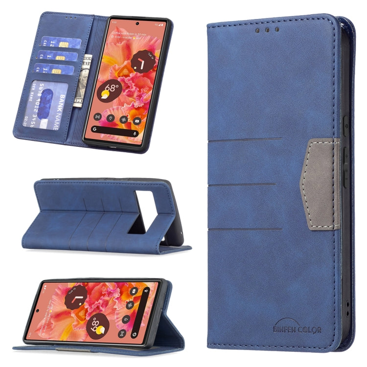 For Google Pixel 6 Magnetic Splicing Leather Phone Case