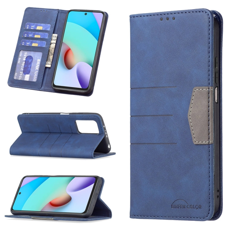 For Xiaomi Redmi 10 Magnetic Splicing Leather Phone Case