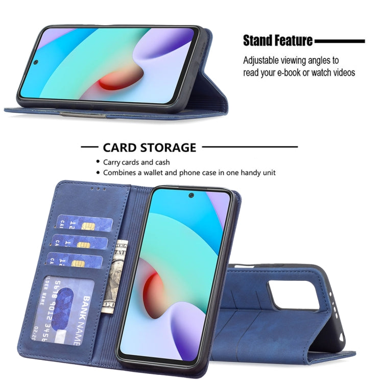 For Xiaomi Redmi 10 Magnetic Splicing Leather Phone Case