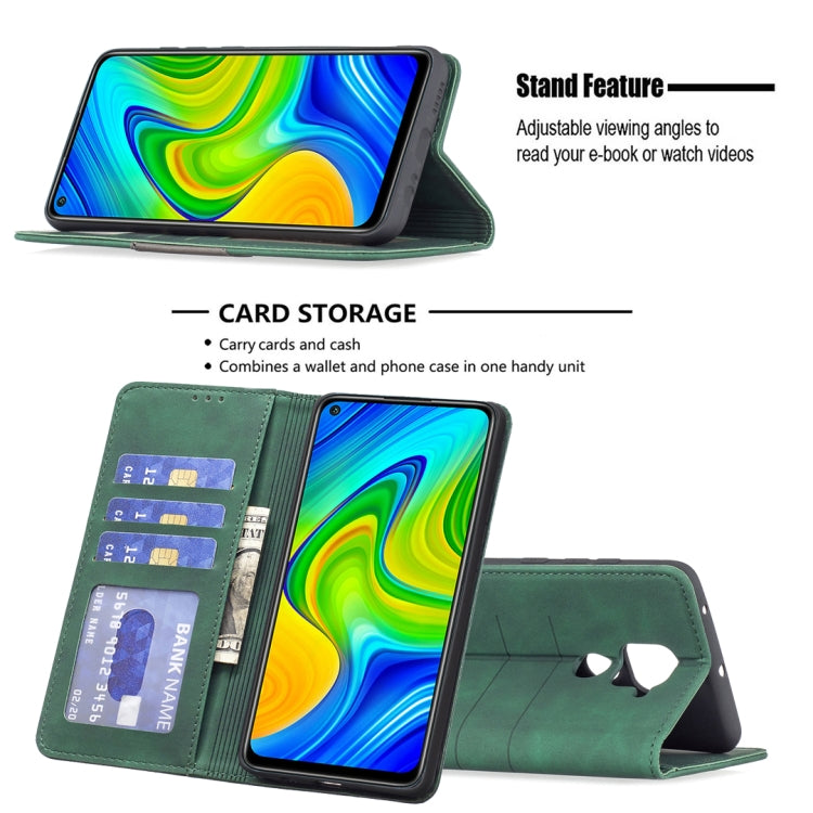 For Xiaomi Redmi Note 9 / 10X 4G Magnetic Splicing Leather Phone Case