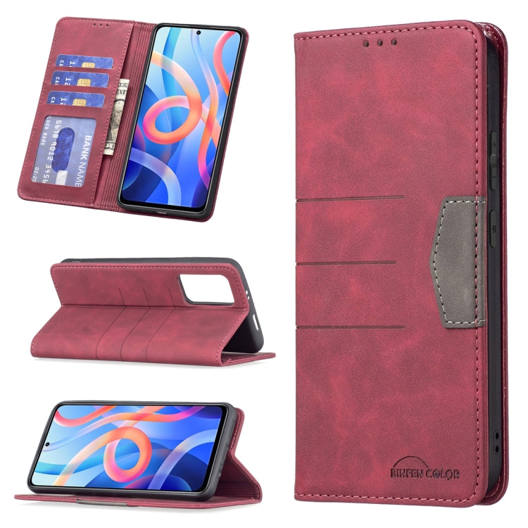 For Xiaomi Redmi Note 11 5G Magnetic Splicing Leather Phone Case