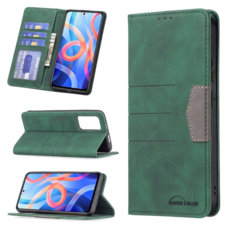 For Xiaomi Redmi Note 11 5G Magnetic Splicing Leather Phone Case