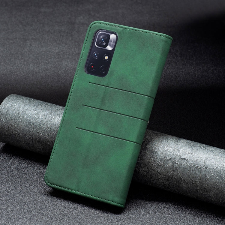 For Xiaomi Redmi Note 11 5G Magnetic Splicing Leather Phone Case