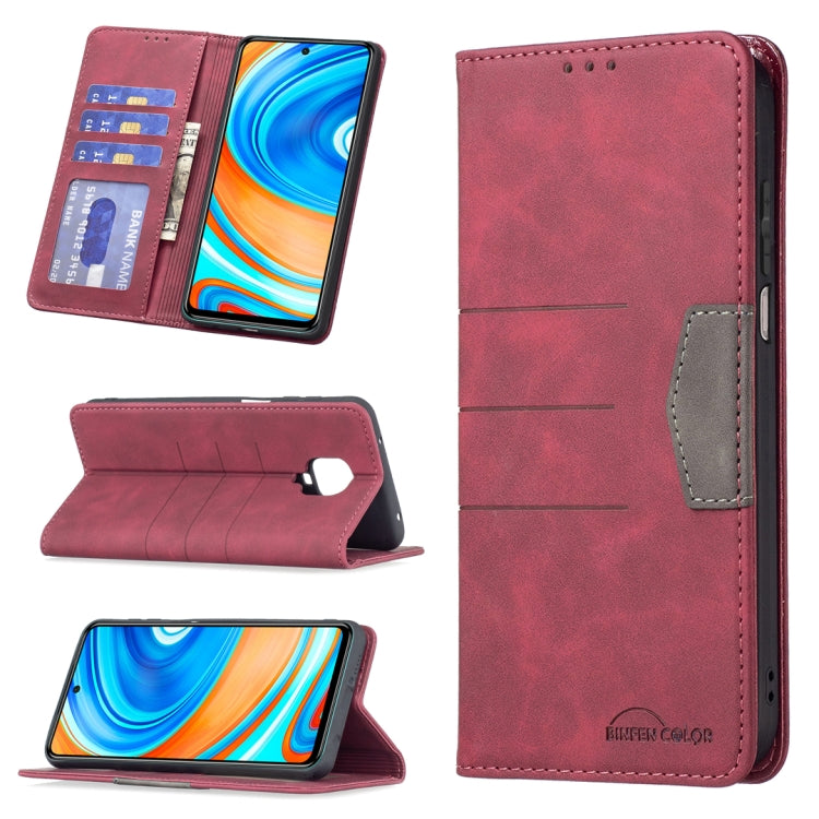 For Xiaomi Redmi Note 9 Pro / 9 Pro Max / 9s Magnetic Splicing Leather Phone Case