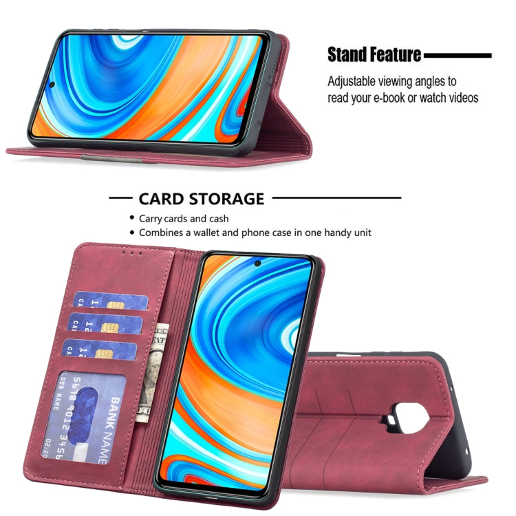For Xiaomi Redmi Note 9 Pro / 9 Pro Max / 9s Magnetic Splicing Leather Phone Case