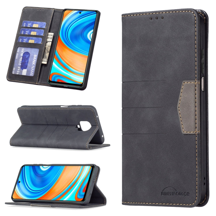 For Xiaomi Redmi Note 9 Pro / 9 Pro Max / 9s Magnetic Splicing Leather Phone Case