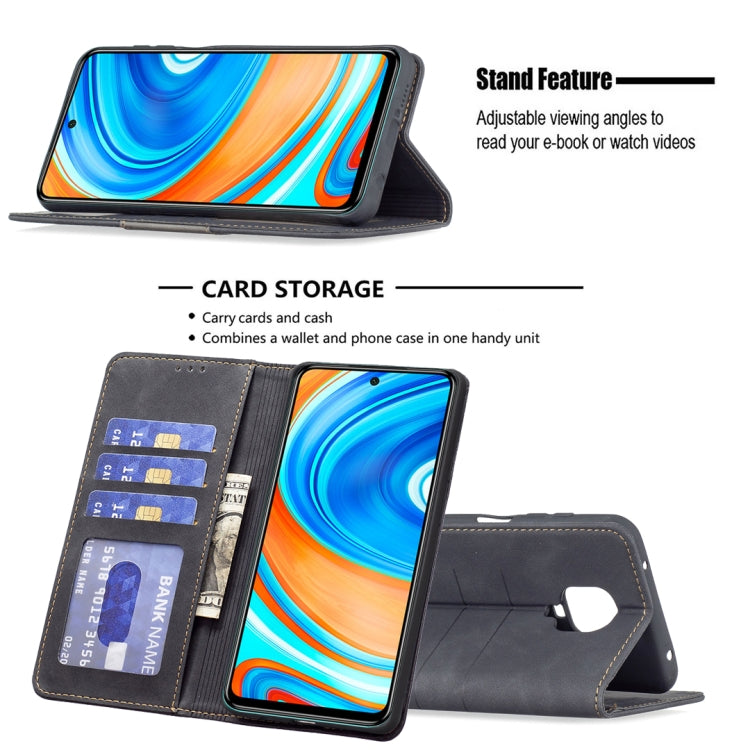 For Xiaomi Redmi Note 9 Pro / 9 Pro Max / 9s Magnetic Splicing Leather Phone Case