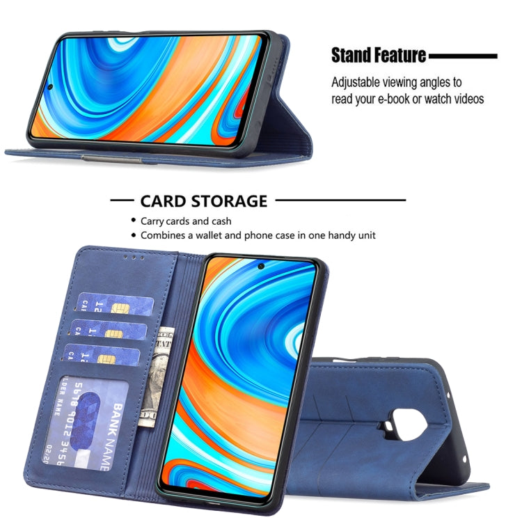 For Xiaomi Redmi Note 9 Pro / 9 Pro Max / 9s Magnetic Splicing Leather Phone Case