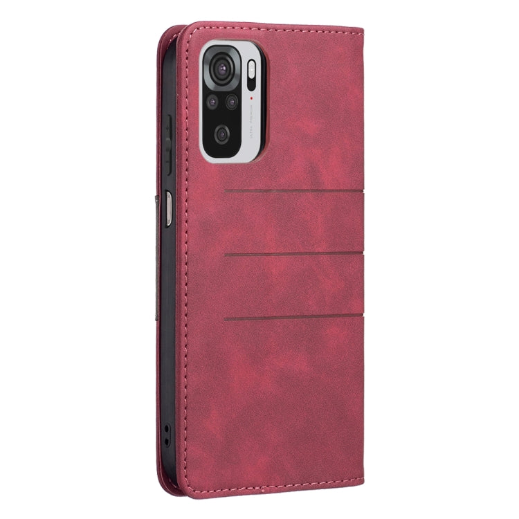 For Xiaomi Redmi Note 10 4G / 10S Magnetic Splicing Leather Phone Case