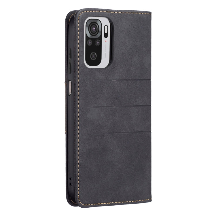 For Xiaomi Redmi Note 10 4G / 10S Magnetic Splicing Leather Phone Case