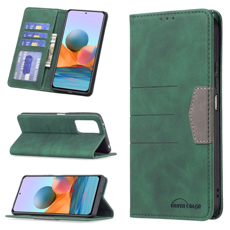 For Xiaomi Redmi Note 10 Pro / 10 Pro Max Magnetic Splicing Leather Phone Case