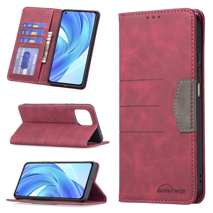 For Xiaomi Mi 11 Lite Magnetic Splicing Leather Phone Case