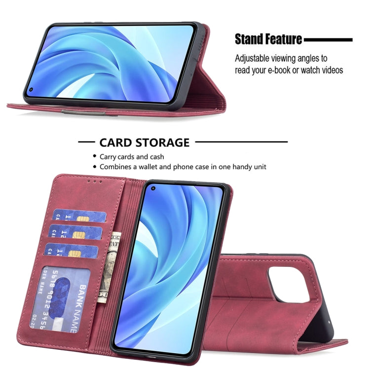 For Xiaomi Mi 11 Lite Magnetic Splicing Leather Phone Case