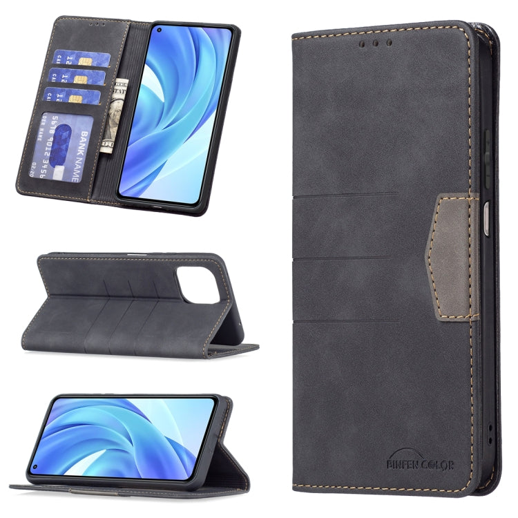 For Xiaomi Mi 11 Lite Magnetic Splicing Leather Phone Case