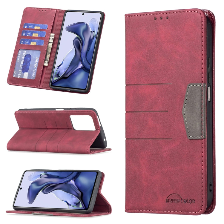 For Xiaomi Mi 11T / 11T Pro Magnetic Splicing Leather Phone Case