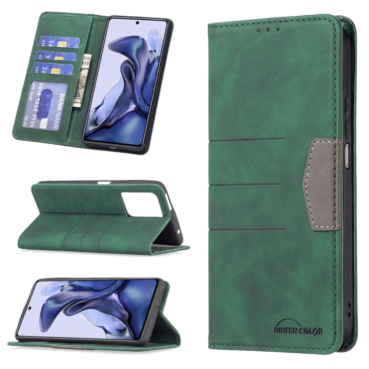For Xiaomi Mi 11T / 11T Pro Magnetic Splicing Leather Phone Case