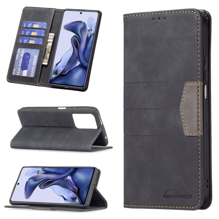 For Xiaomi Mi 11T / 11T Pro Magnetic Splicing Leather Phone Case