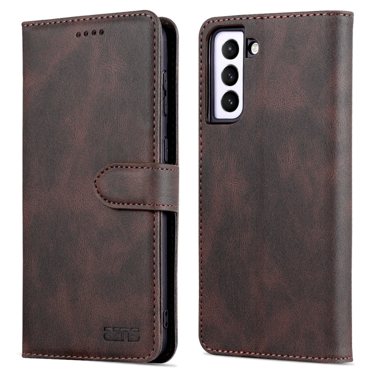 For Samsung Galaxy S21 5G AZNS Dream II Skin Feel PU+TPU Horizontal Flip Leather Phone Case with Holder & Card Slots & Wallet