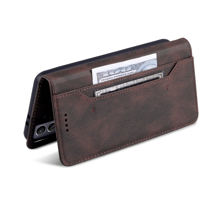 For Samsung Galaxy S21+ 5G AZNS Dream II Skin Feel PU+TPU Horizontal Flip Leather Phone Case with Holder & Card Slots & Wallet