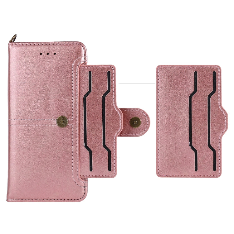 For iPhone SE 2022 / SE 2020 / 8 / 7 Lambskin Texture Horizontal Flip PU Leather Case with Holder & Card Slots & Frame & Lanyard