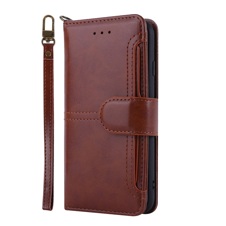 For iPhone 11 Pro Lambskin Texture Horizontal Flip PU Leather Case with Holder & Card Slots & Frame & Lanyard