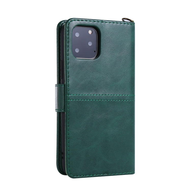 For iPhone 11 Pro Max Lambskin Texture Horizontal Flip PU Leather Case with Holder & Card Slots & Frame & Lanyard