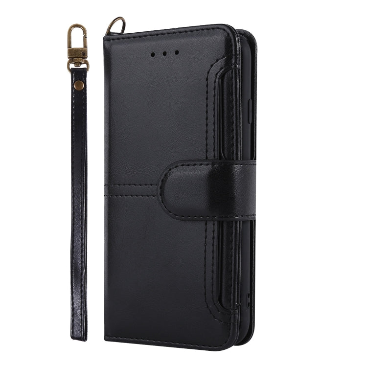 For iPhone 11 Pro Max Lambskin Texture Horizontal Flip PU Leather Case with Holder & Card Slots & Frame & Lanyard