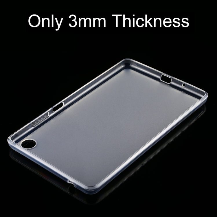 For Lenovo Tab M7 0.75mm Dropproof Outside Glossy Inside Frosted TPU Case