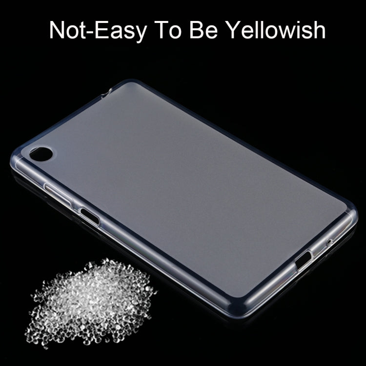 For Lenovo Tab M7 0.75mm Dropproof Outside Glossy Inside Frosted TPU Case