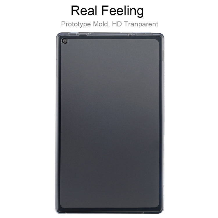 For Amazon Kindle HD 10 2017 0.75mm Dropproof Transparent TPU Case