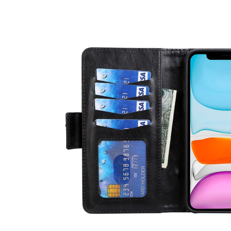 For iPhone 13 mini JDK-A1 Series Zipper Wallet Flip Leather Phone Case (Black)