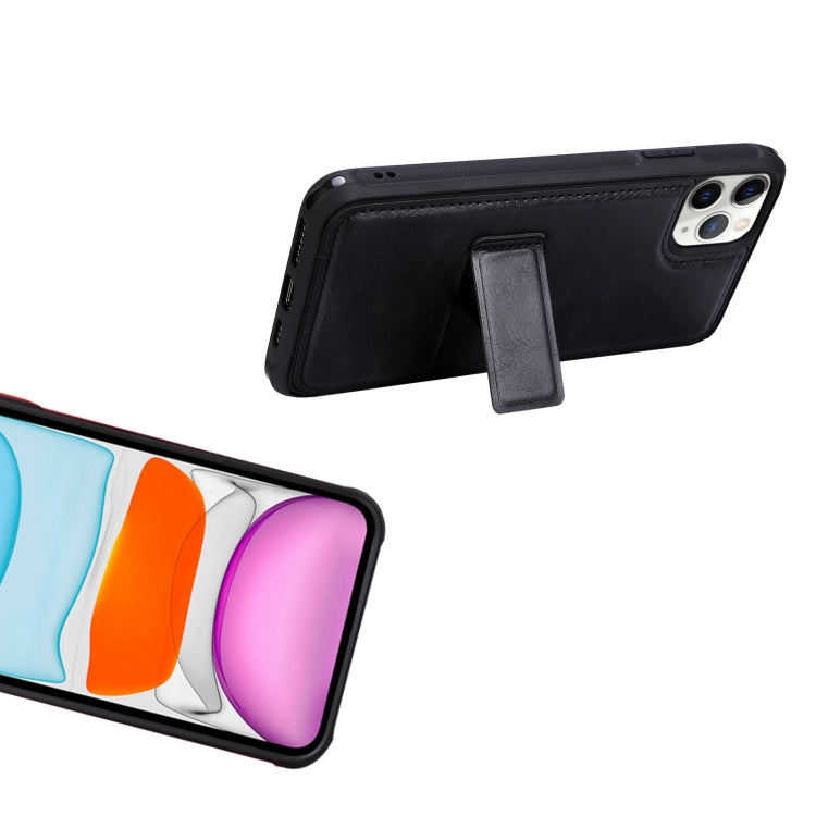 For iPhone 13 mini JDK-A1 Series Zipper Wallet Flip Leather Phone Case (Black)