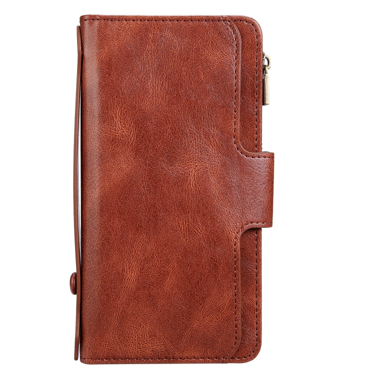 For iPhone 13 Pro JDK-A1 Series Zipper Wallet Flip Leather Phone Case