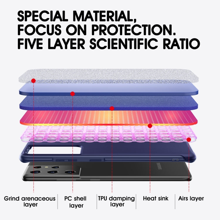 For Samsung Galaxy S21 Ultra 5G wlons PC + TPU Shockproof Phone Case