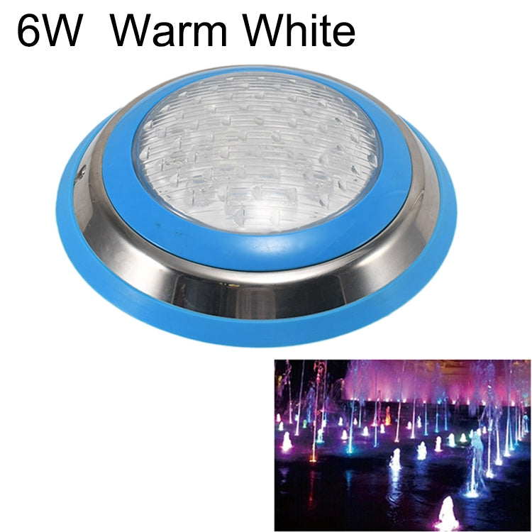 6W LED Stainless Steel Wall-mounted Pool Light Landscape Underwater Light