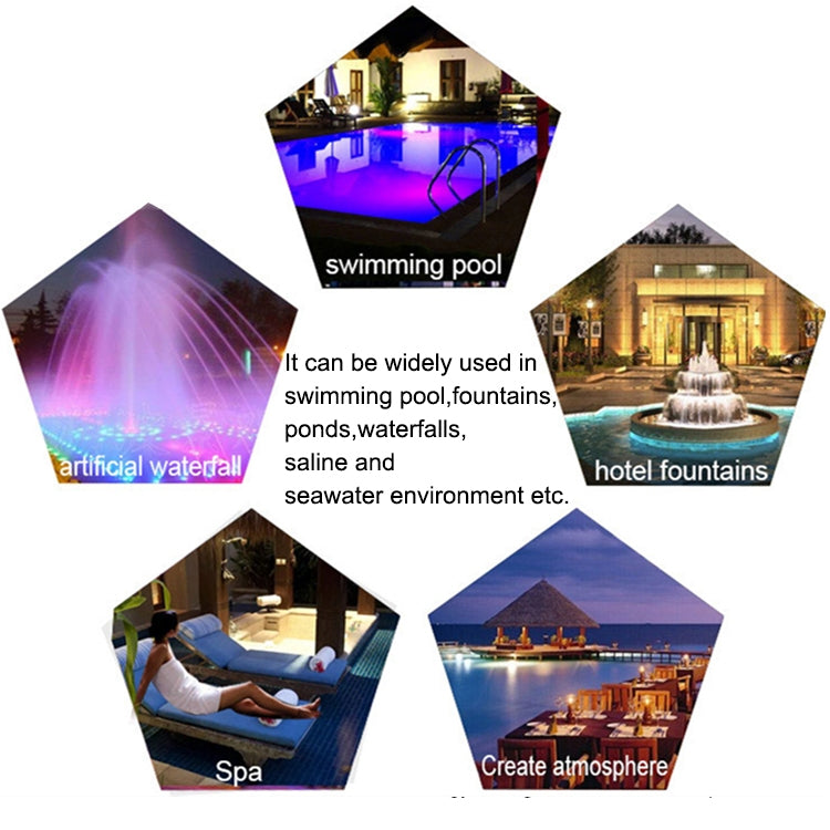 6W LED Stainless Steel Wall-mounted Pool Light Landscape Underwater Light