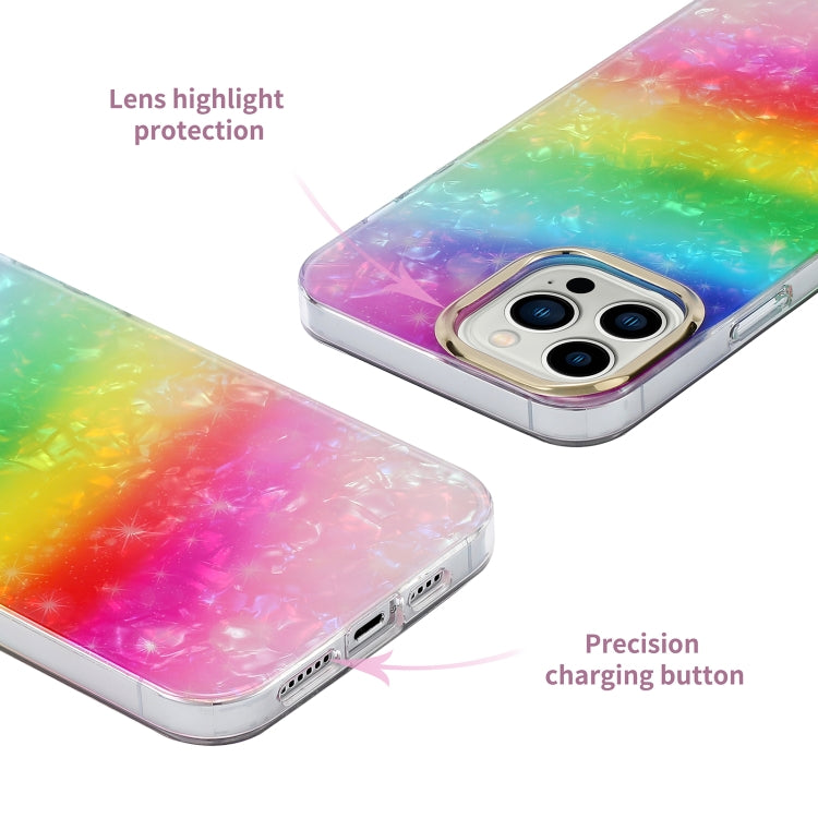 For iPhone 13 Electroplating Shell Texture Phone Case