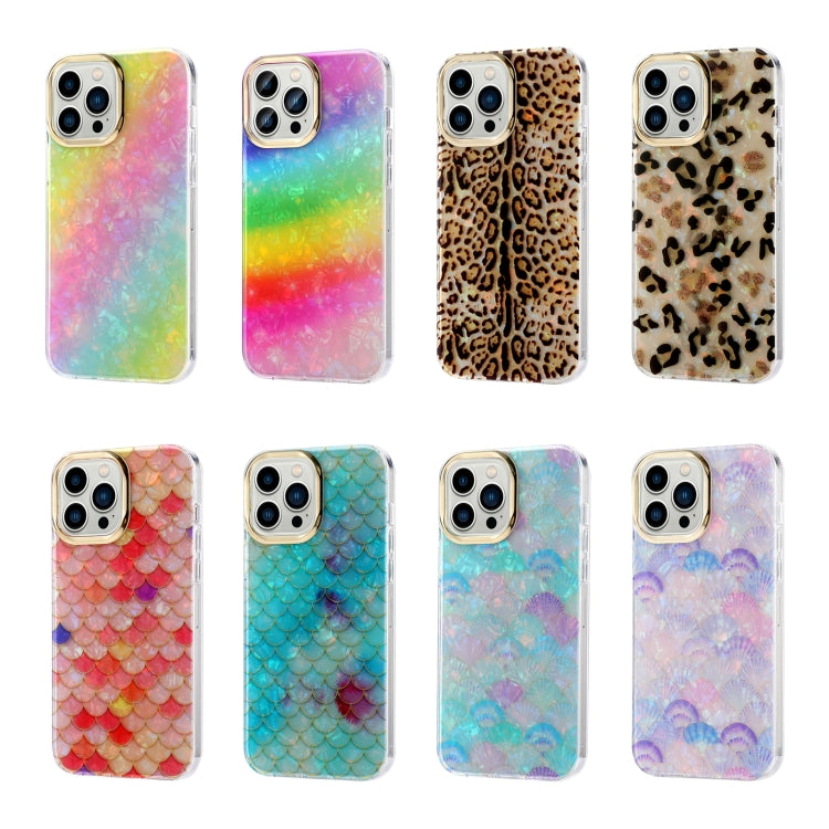 For iPhone 13 Pro Electroplating Shell Texture Phone Case