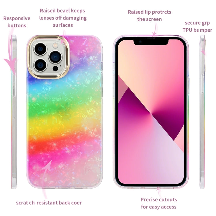 For iPhone 12 / 12 Pro Electroplating Shell Texture Phone Case