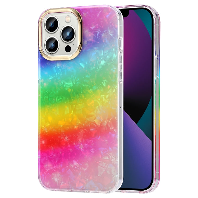 For iPhone 12 Pro Max Electroplating Shell Texture Phone Case