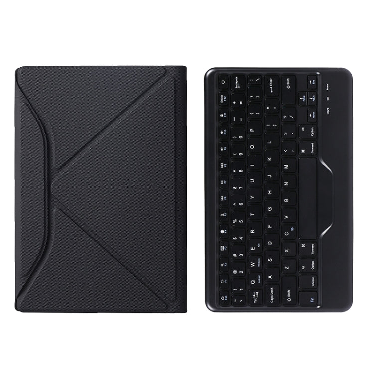 BA08 Diamond Texture Bluetooth Keyboard Leather Case with Triangle Back Support For Samsung Galaxy Tab A8 2021 SM-X205 / SM-X200