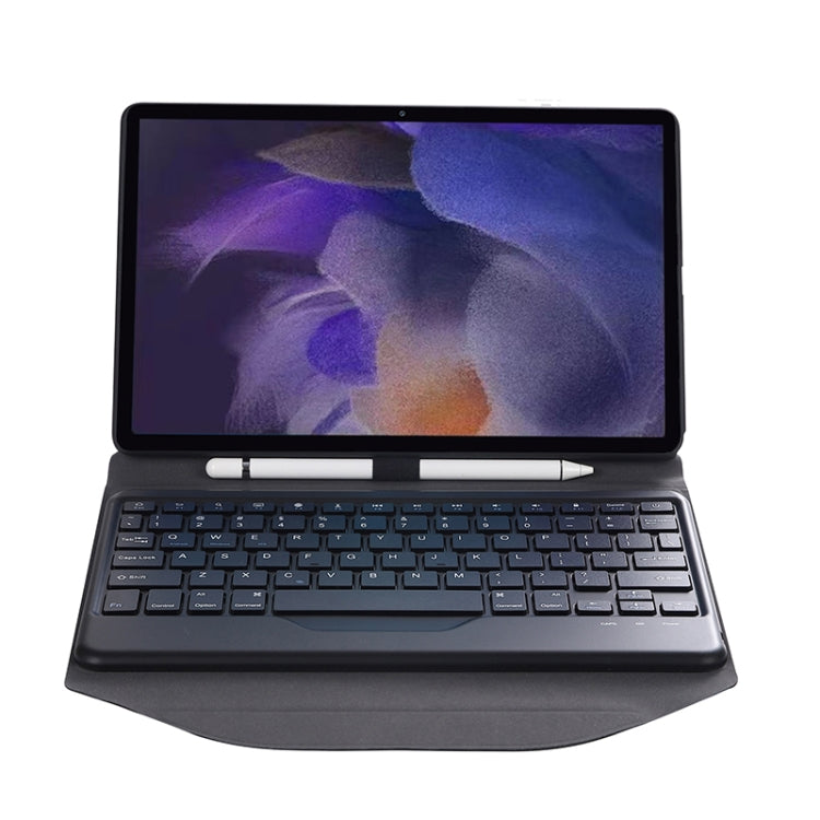 BA08 Diamond Texture Bluetooth Keyboard Leather Case with Triangle Back Support For Samsung Galaxy Tab A8 2021 SM-X205 / SM-X200